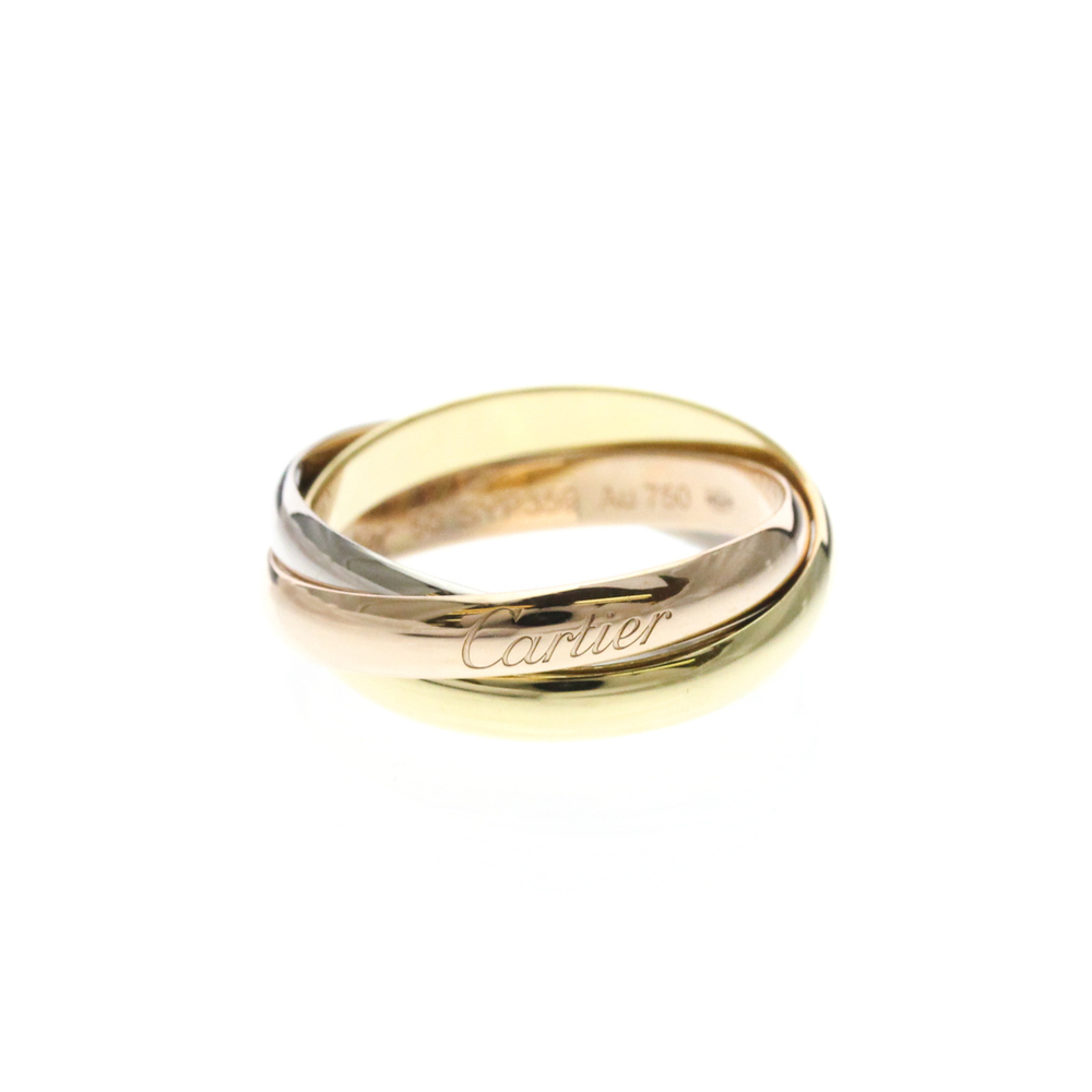 CARTIER Trinity Ring 18K YG WG PG Polished